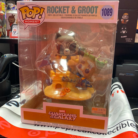 Pop Marvel Studios MCU Moment: Guardians of the Galaxy- Rocket & Groot (Box Lunch Exclusive)