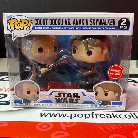 Pop Star Wars: Count Dooku vs Anakin Skywalker 2 Pack (GameStop Exclusive)