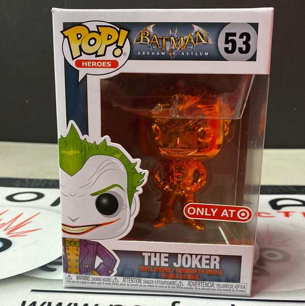 Pop Heroes: Batman Arkham Asylum- Joker (Orange Chrome Target Exclusive)