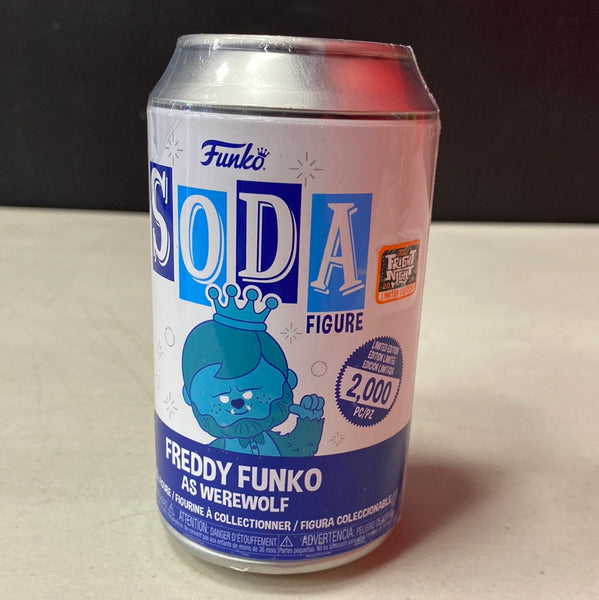 Funko Soda: Freddy Funko as Werewolf (Sealed GITD 2022 Fright Night Exclusive Ltd 2000)