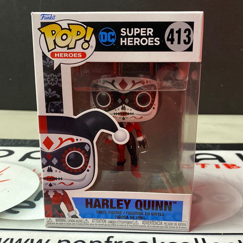 Pop Heroes: DC Superheroes- Harley Quinn (Dia de los Muertos Sugarskull) JP