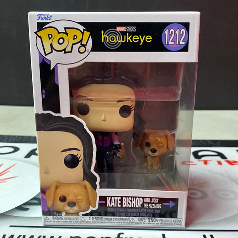 Pop Marvel Studios MCU: Hawkeye- Kate Bishop w/ Lucky the Pizza Dog JP