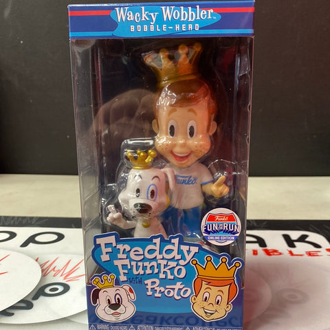 Funko Wacky Wobbler: Freddy Funko w/ Proto Bobblehead (Fun on the Run)