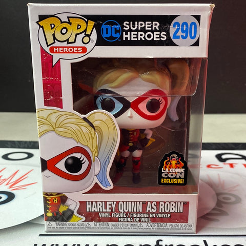 Pop Heroes: DC Super Heroes- Harley Quinn as Robin (LA Comic Con Exclusive) JP