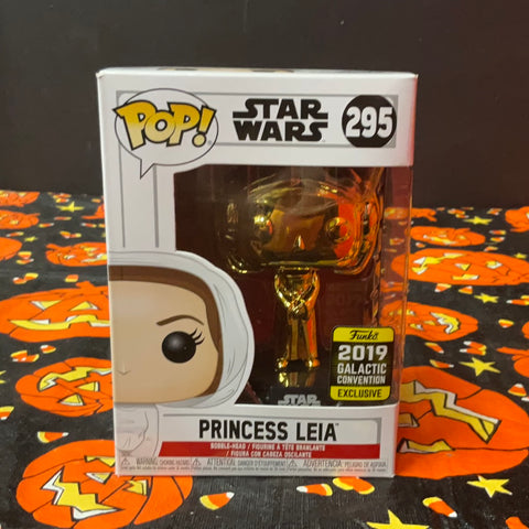 Pop Movies: Star Wars- Princess Leia (Gold 2019 Galactic Convention)
