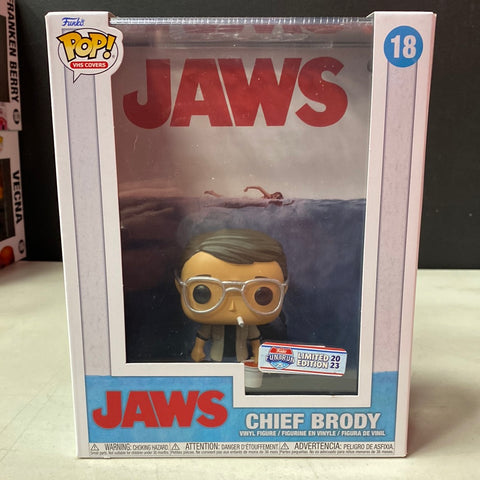 Pop VHS Covers: Jaws- Chief Brody (2023 Fun on the Run)