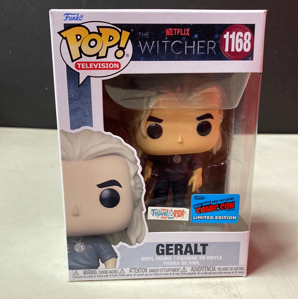 Funko Pop Witcher 1168 Geralt NYCC EXCLUSIVE IN HAND