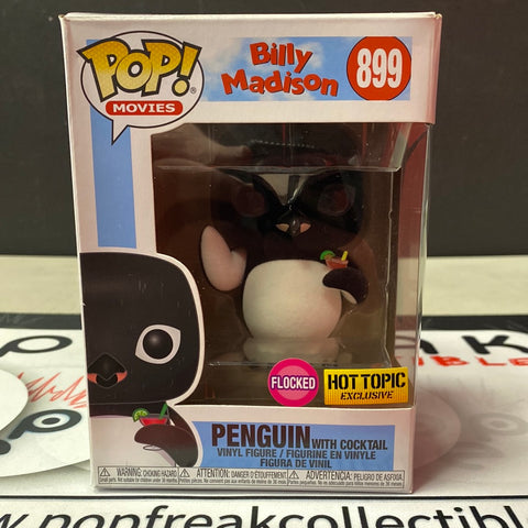Pop Movies: Billy Madison- Penguin w/ Cocktail (Flocked Hot Topic Exclusive) JP
