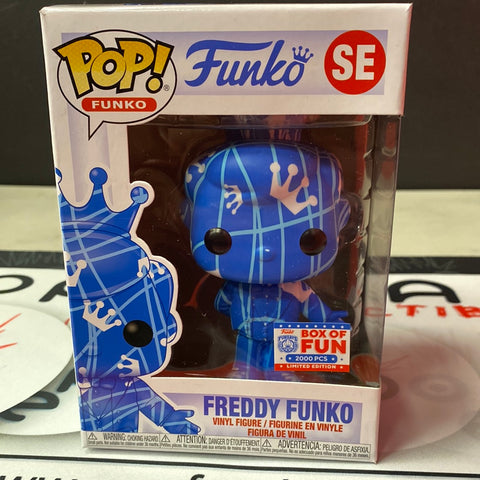 Pop Funko: Freddy Funko Blue/White w/ Stripes (2021 Box of Fun Ltd 2000)