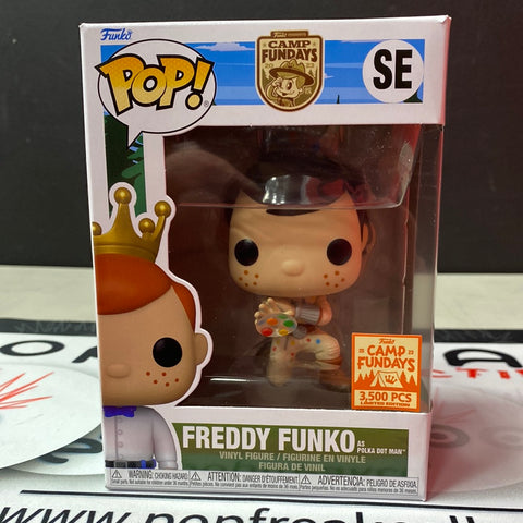 Pop Funko: Camp Fundays- Freddy Funko as Polka Dot Man (2023 Camp Fundays Ltd 3500)