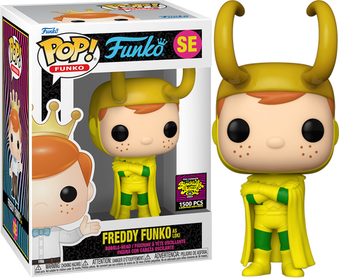 Pop Funko: Freddy Funko as Loki (2022 Fundays Blacklight Battle Ltd 1500)