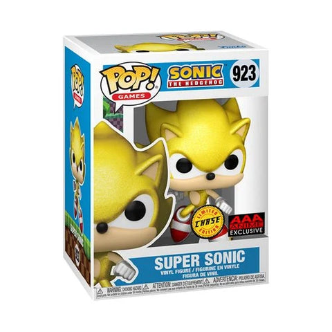 Pop Games: Sonic the Hedgehog- Super Sonic (Glitter AAA Anime Exclusive CHASE)