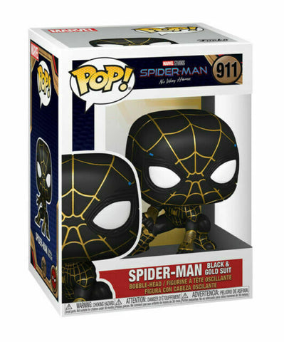 Pop Marvel Studios MCU: Spider-Man No Way Home- Spider-Man Black & Gold Suit
