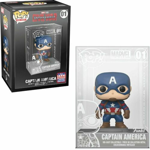 Pop Die Cast Marvel: Captain America Civil War- Captain America (2021 Summer Convention)