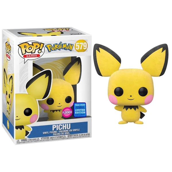 Pop Games: Pokémon- Pichu (Flocked 2020 Wondrous Convention)