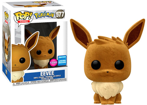 Pop Games: Pokémon- Eevee (Flocked 2020 Wondrous Convention)