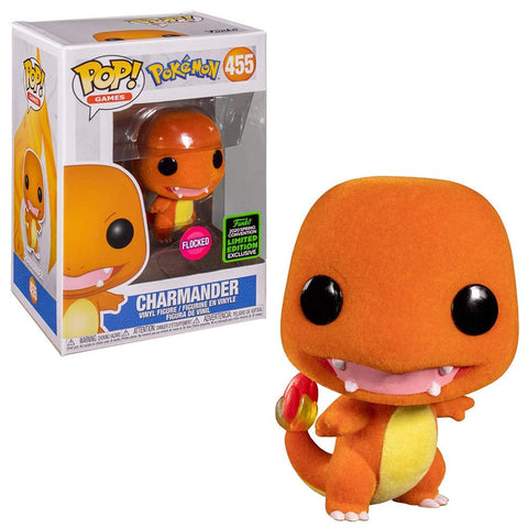 Pop Games: Pokémon- Charmander (Flocked 2020 Spring Convention)