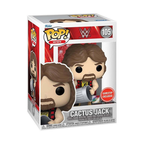 Pop WWE: Cactus Jack w/ Trash Can & Pin (GameStop Exclusive)
