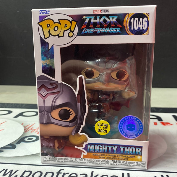 Pop Marvel Studios MCU: Thor Love and Thunder- Mighty Thor (GITD Pop in a Box Exclusive)