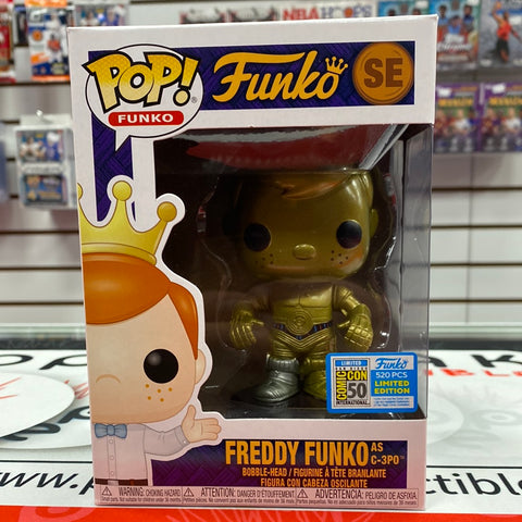 Pop Funko: Freddy Funko as C-3PO (2015 SDCC Ltd 520)