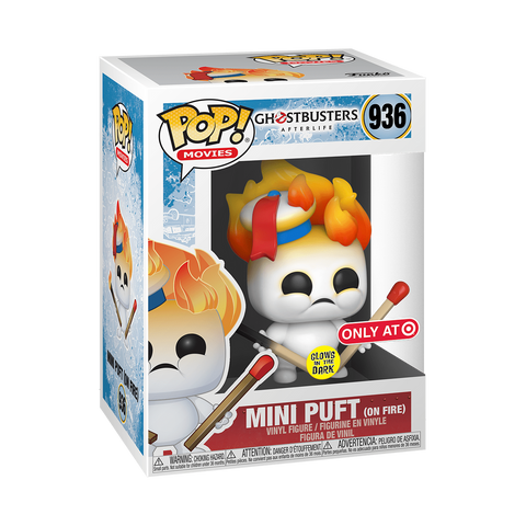 Pop Movies: Ghostbusters Afterlife- Mini Puft on Fire (GITD Target Exclusive)