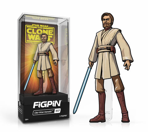 Buy - FiGPiN Classic: Clone Wars - Obi-Wan Kenobi (#517) - Pop Freak Collectibles