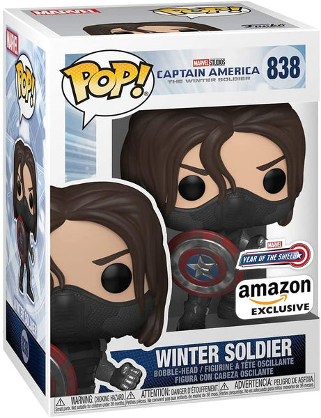 Pop Marvel Studios MCU: Captain America Winter Soldier- Winter Soldier (Year of the Shield Amazon Exclusive)